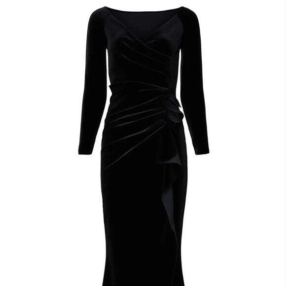 Chiara Boni La Petite Robe Velvet Silveria Gown - Picture 1 of 2